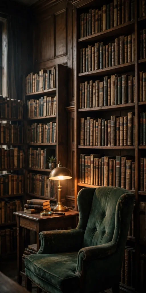 Alte Bibliothek als ruhiger Ort zum Rätseln