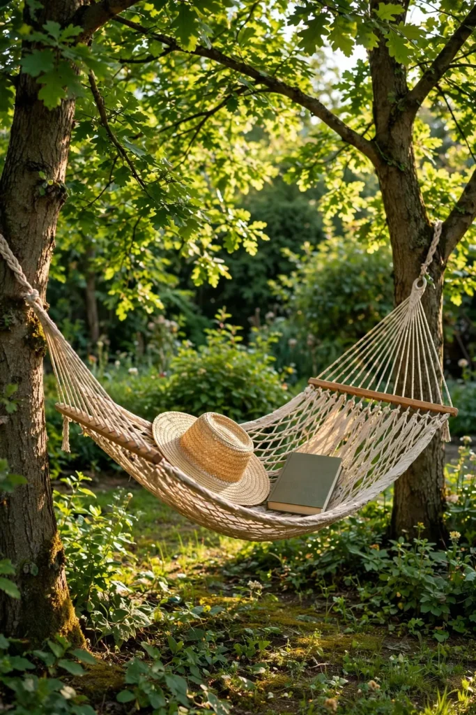 Hängematte im Garten zum Vatertag